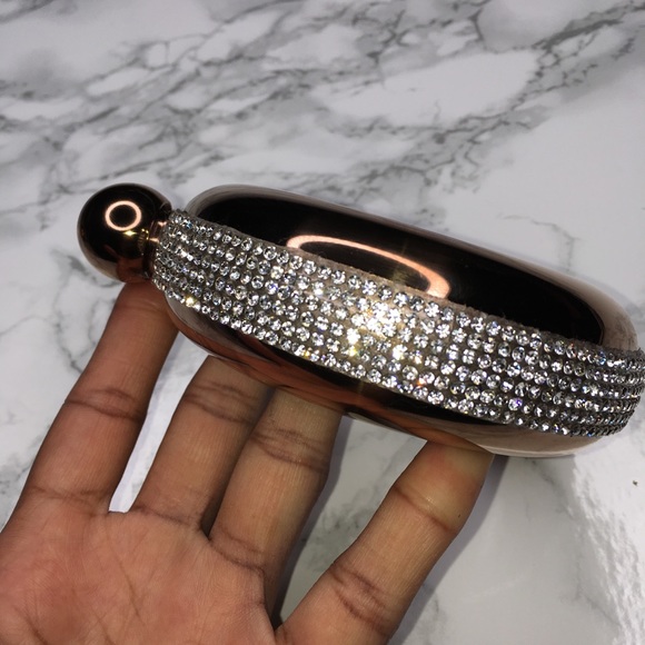 Rose Gold Flask Bracelet Bangle - Picture 4 of 7